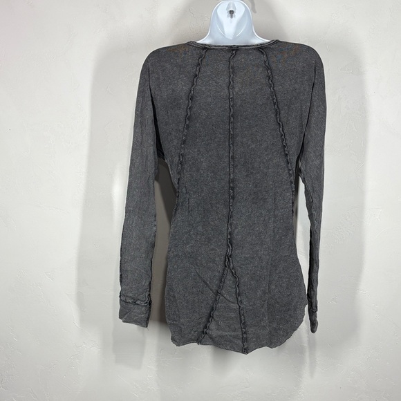 Affliction Women's Charcoal Long Sleeve Tee size small - Picture 7 of 11